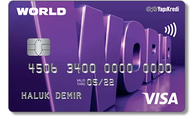 Yapı Kredi Worldcard kredi kartı Yapı Kredi Worldcard kredi kartı