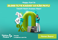 25.000 TL’ye Kadar Kâr Paysız 3 Ay Taksitli Nakit Avans Fırsatı!