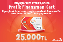 Vade farksız 25.000 TL ve uygun oranlı hoş geldin finansmanı! Vade farksız 25.000 TL ve uygun oranlı hoş geldin finansmanı!