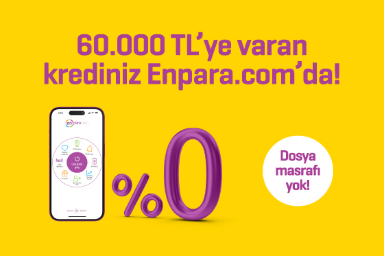 Yeni Enparalılara Özel %0 Faiz Oranı ile 60.000 TL'ye Kadar Kredi! Yeni Enparalılara Özel %0 Faiz Oranı ile 60.000 TL'ye Kadar Kredi!