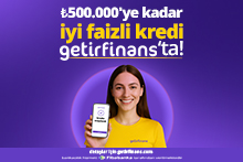getirfinans'tan %3,49’dan başlayan faiz oranlarıyla 500.000 TL kredi fırsatı!